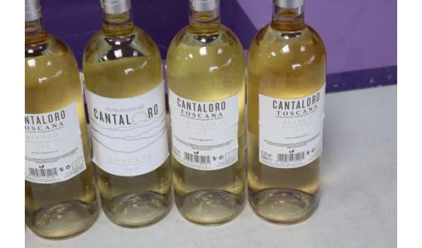 7 flessen biologische witte wijn CANTALORO Toscana 2018